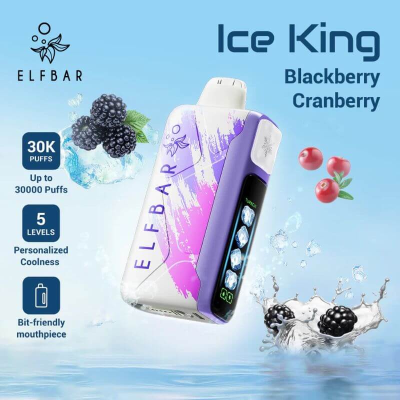 SGVape-ELFBAR-ICE-KING-BLACKBERRY-CRANBERRY-SG-VAPE-PARTY