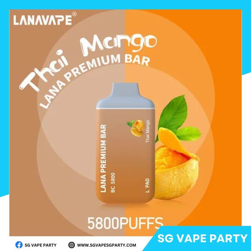 SGVape-LANA BAR PREMIUM BAR 5800 THAI MANGO