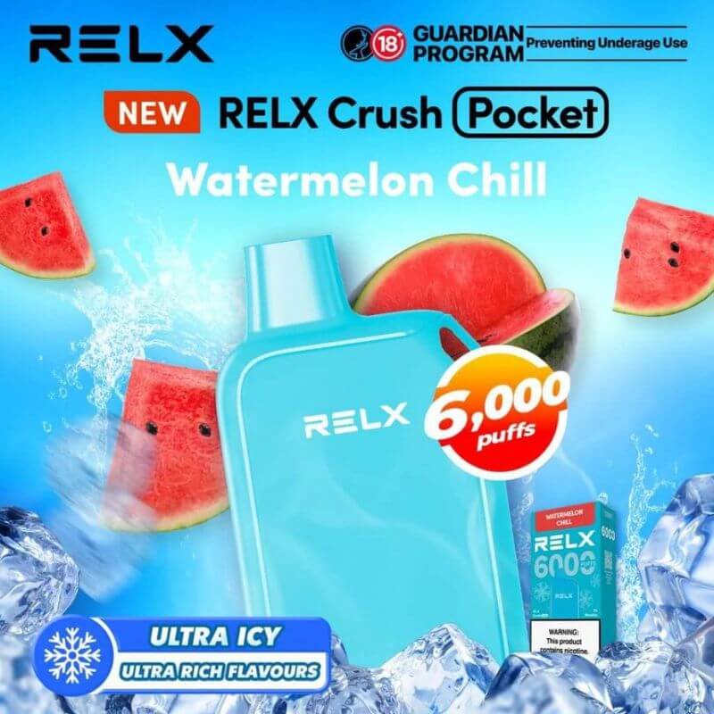 SGVape-RELX-CRUSH-6000-WATERMELON-CHILL-SG-VAPE-PARTY