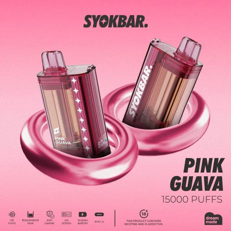 SGVape-SYOKBAR-15000-PINK-GUAVA-SG-VAPE-PARTY