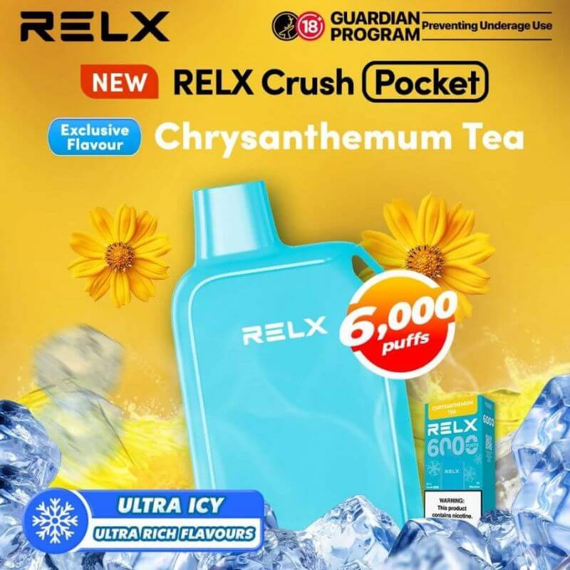SGVape-RELX-CRUSH-6000-CHRYSANTHEMUM-TEA-SG-VAPE-PARTY
