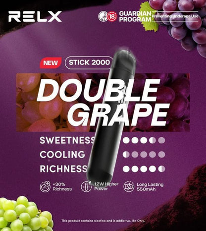 SGVape-RELX-STICK-2K-DOUBLE-GRAPE-SG-Vape-Party