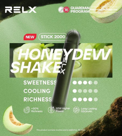 SGVape-RELX-STICK-2K-HONEYDEW-SHAKE-SG-Vape-Party