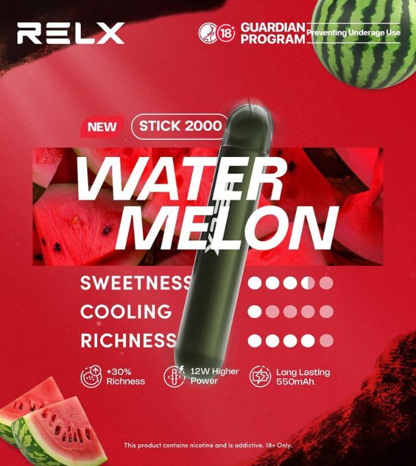 SGVape-RELX-STICK-2K-WATERMELON-SG-Vape-Party