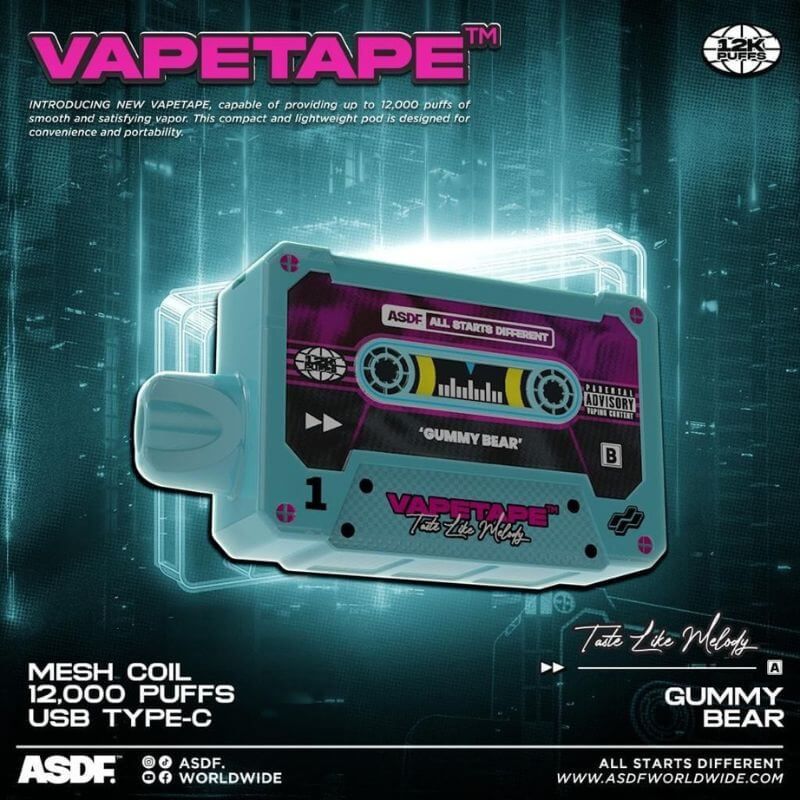 SGVape-VAPETAPE 12000 GUMMY BEAR